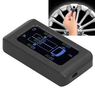  Super Motor การตรวจสอบแรงดันลมยางสากลการชาร์จ USB พลังงานแสงอาทิตย์ 0-8.5bar 122PSI Truck TPMS พร้อมเซ็นเซอร์ภายนอก