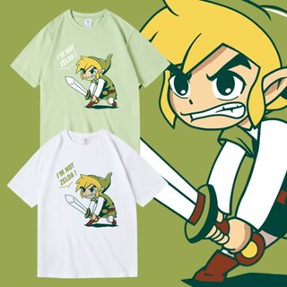 เสื้อ Zelda เสื้อยืด cotton ใส่ได้ทั้งชายหญิง เสื้อผ้าแฟชั่น แขนสั้นคอกลม สกรีนลายสวยงาม ลายการ์ตูน พร้อมส่ง