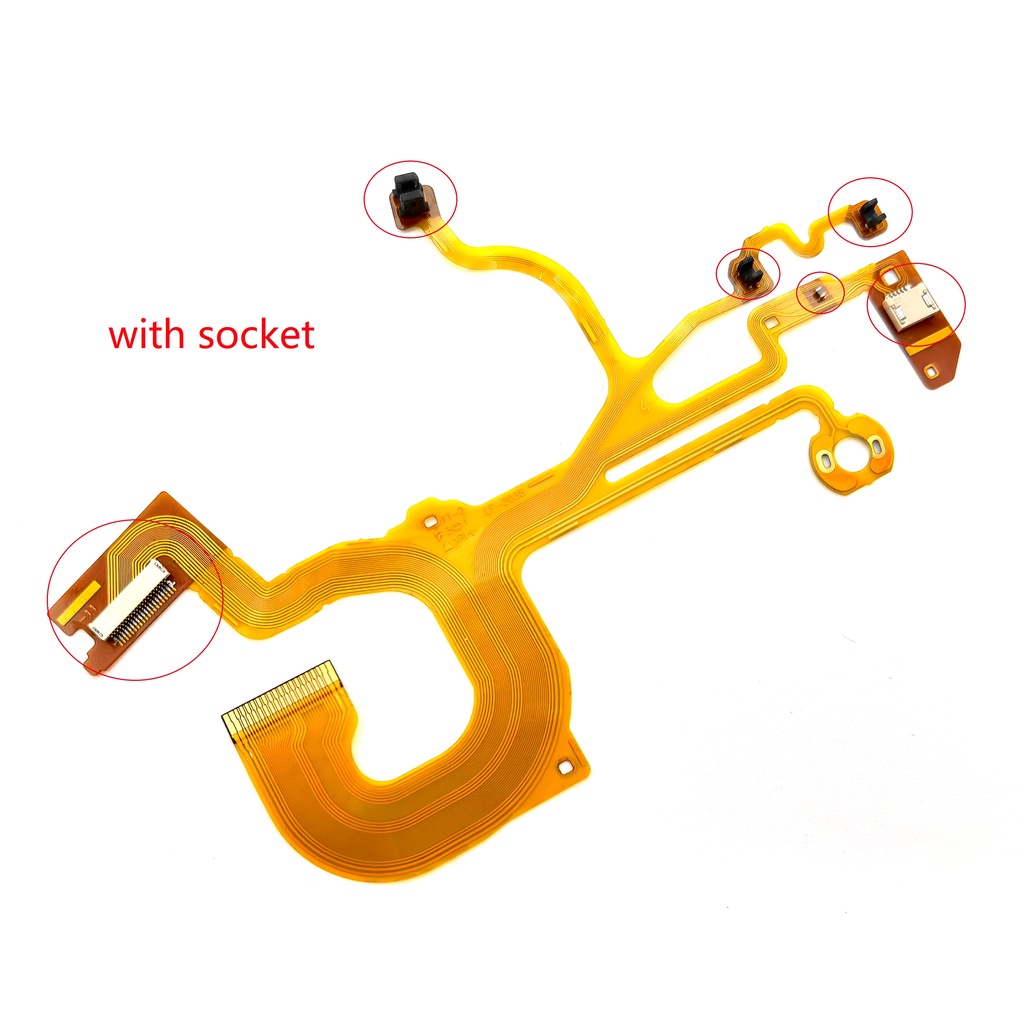 1PCS ใหม่ DSC-HX50 DSC-HX60V ด้านหลังที่นั่ง flex สายซ็อกเก็ตกล้องดิจิตอลซ่อมสําหรับ Sony HX50 HX60V