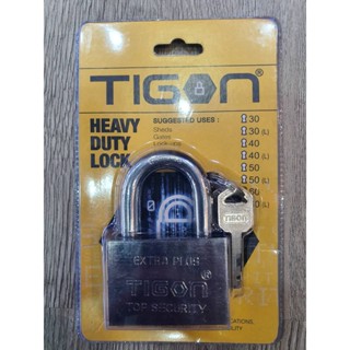 แม่กุญแจ TIGON กุญแจระบบลูกปืนชุบเงิน 60mm โปรโมชั่น 1แถม1 ขนาดใหญ่พิเศษ แข็งแรง ทนทาน