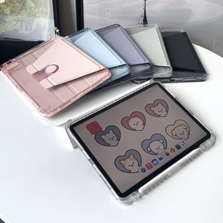 Funda เคสใส หมุนได้ สําหรับ iPad 9th 10th Generation Pro 12.9 11 M2 Air 5 iPad 9 8 7 10.2 Pro 10.5 Air 3