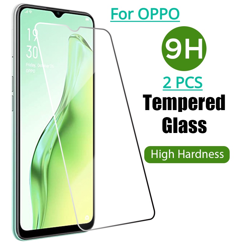 2 ชิ้น OPPO Reno 8T 8Z 7Z 6Z 8 7 6 5 4 3 4G 5G 9H HD กระจกนิรภัย OPPO F9 F11 Pro ป้องกันหน้าจอฟิล์มแ
