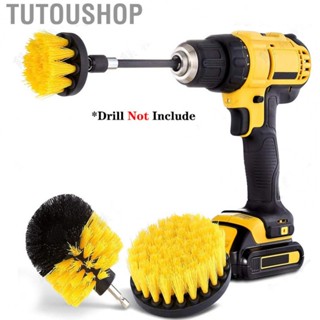 Tutoushop Electric Drill Brush Head Labor Saving Efficient Drill Brush Attachment Set for Kitchen Bathroom