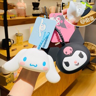 ของแท้ Sanrio กระเป๋าเก็บหูฟัง พวงกุญแจ / จี้ของขวัญ ขนาดเล็ก แบบคู่