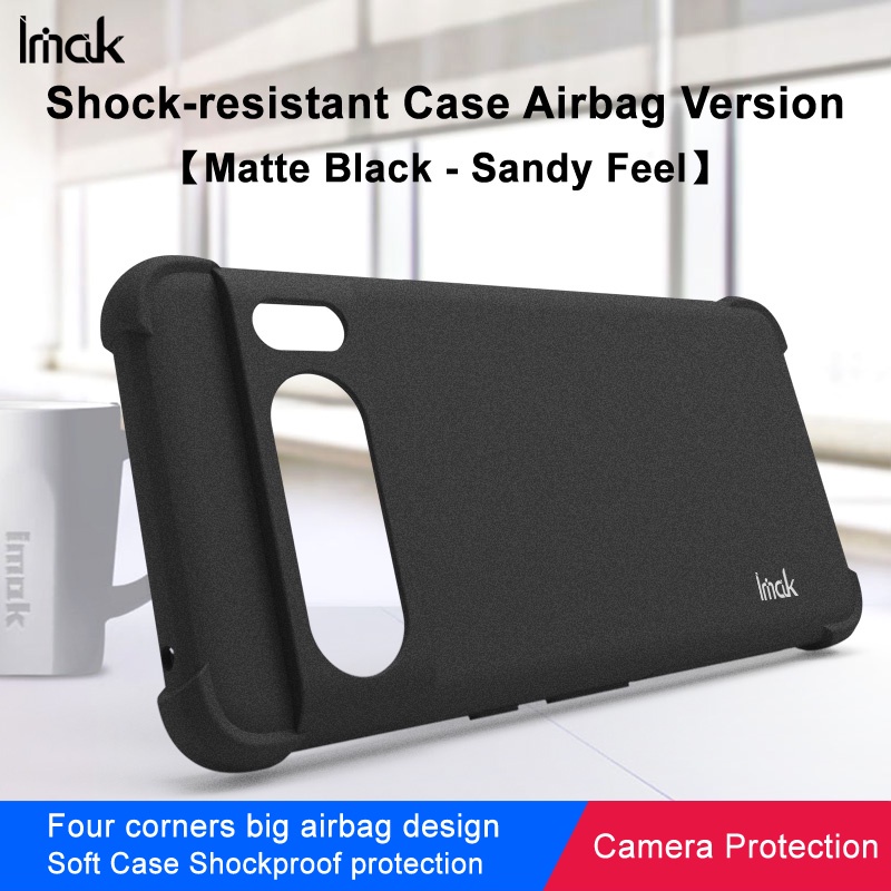Imak สําหรับ Google Pixel 8 Pro เคส TPU แบบนุ่มกันกระแทก Pixel8 ฝาหลังซิลิโคนสีดําด้าน