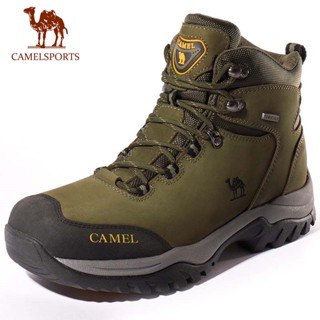 CAMEL SPORTS รองเท้าบูท หนังวัวแท้ กันน้ํา กันลื่น เหมาะกับเดินป่า ปีนเขากลางแจ้ง สําหรับผู้ชาย และผู้หญิง