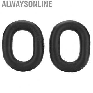 Alwaysonline Replacement Ear Pads  Headphones Ear Cushions Artificial Leather Enhanced Bass Comfortable Wear Resistant  for HTX9 for HTX7A