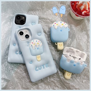 เคสหูฟัง ลายไอศกรีมน่ารัก สีมาการอง แฟชั่นฤดูร้อน สําหรับ AirPods Pro2 2022 AirPods3 AirPodsPro AirPods1 2