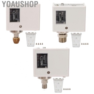 Yoaushop Air Compressor Pressure Switch  Good Conductivity AC125V AC250V Fine Thread Fine Workmanship Well Pump Pressure Switch  for Boiler