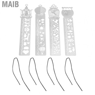 Maib Metal Ruler Stencil Ruler Multifunctional for Gift Cards for  for Scrapbooking