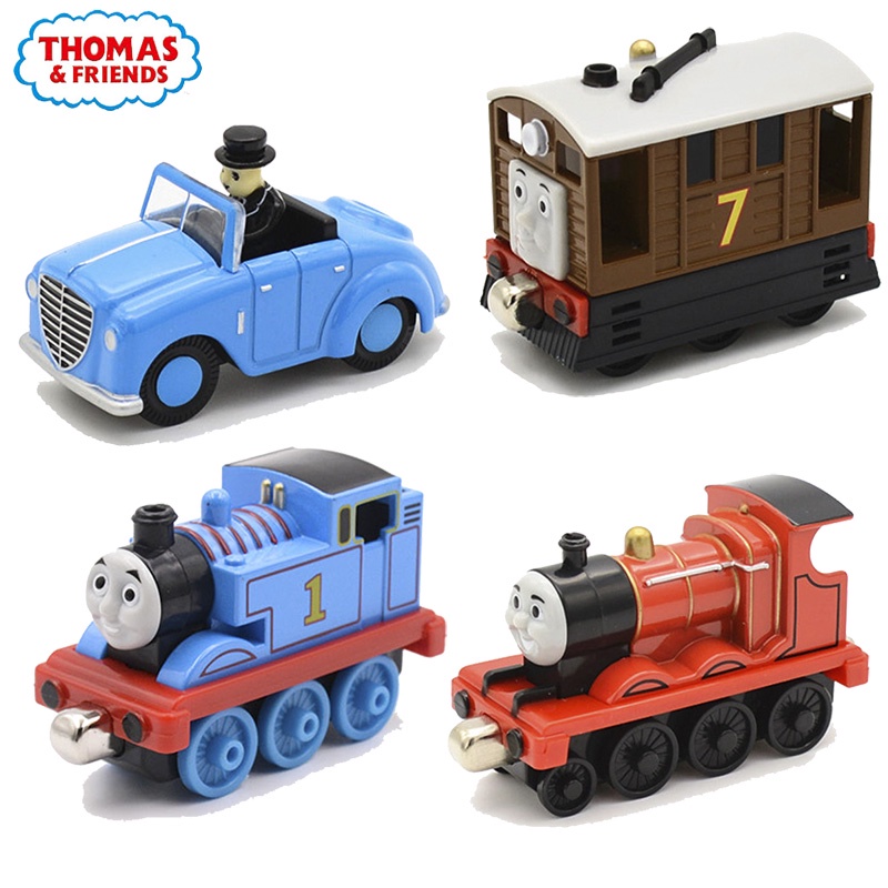 1:43 Thomas And Friends โลหะ Diecasts รถไฟแม่เหล็กของเล่นยานพาหนะ Emily Toby Lady Track Train