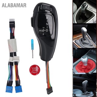 ALABAMAR LED SHIFT KNOB พร้อมปุ่มสตาร์ทเครื่องยนต์สำหรับ F Series สไตล์เกียร์ แฮนด์บอลสำหรับ E81 E82 E84 E87 E88 E89 LHD รถ