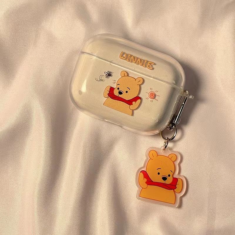 INS Cute Transparent Cartoon Case for AirPods Protective Case Pro Protective Case Airpods3 Earphone Sleeves New