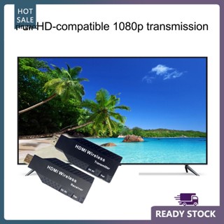 Rga ตัวรับส่งสัญญาณไร้สาย 1080P ปลั๊ก Play 5.8G ความเร็วสูง 50 เมตร เข้ากันได้กับ HDMI สําหรับบ้าน