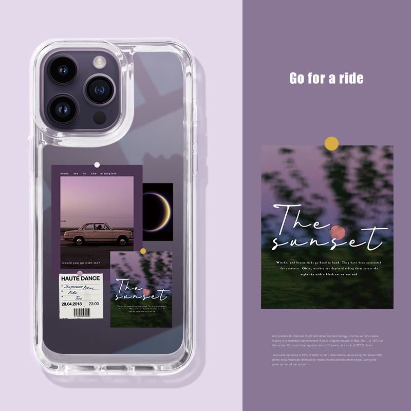 สําหรับ iphone 6 6s 7 8 Plus X XS Max SE 11 12 13 14 15 Pro Max Plus Series ปกหลัง sunset faces ซิลิกาเจลเคสโทรศัพท์ Funda