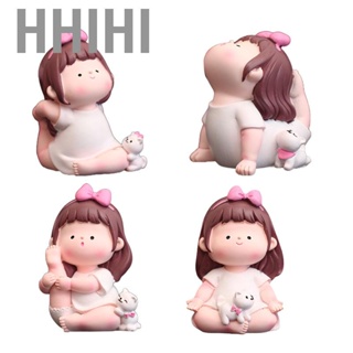 Hhihi Sports Girl Figurine  Yoga Portable Accessory for Livng Room