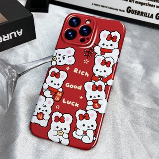 🔥เคสโทรศัพท์มือถือ ลายการ์ตูนกระต่าย รวมทุกอย่าง สําหรับ Apple Iphone 11 xsmax 1214pro plus 13 8 7xr UYQA