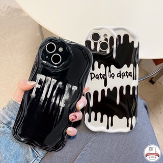 เคสโทรศัพท์มือถือ ขอบโค้ง ลายตัวอักษรภาษาอังกฤษ ไอศกรีม 3D แวววาว สําหรับ Samsung A03s A12 A23 A04s A24 A52 A13 A02s A50 A30s A04 A03 A20 A20s A10s A14 A32 A51 A21s A31