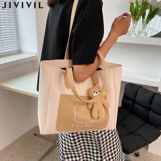 JIVIVIL ·กระเป๋า Tote ขนาดใหญ่ความจุง่ายทุกอย่างกระเป๋าสะพายไหล่