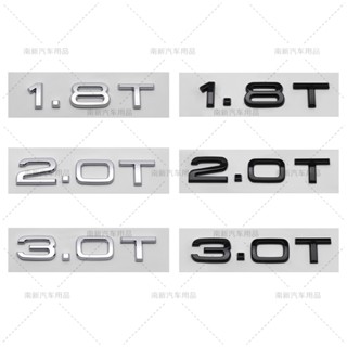 Audi โลโก้ Audi A3 A4 A5 A6 A7 Q3 Q5 Q7 โลโก้รถสติกเกอร์รถยนต์ displacement มาตรฐาน 2.0T 1.8T 3.0T ดัดแปลงอุปกรณ์เสริมอัตโนมัติ