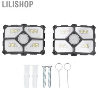 Lilishop 2 Set  Solar Wall Light Outdoor Motion  Wall Lamp Solar Garden Light