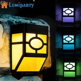 Lumiparty โคมไฟ Led 2 ดวง พลังงานแสงอาทิตย์ กันน้ํา สําหรับติดตกแต่งผนังบ้าน สวน ทางเดิน