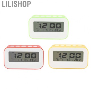 Lilishop Small Digital Alarm Clock  Musical Alarms Snooze Function Backlight Design LCD Kids Alarm Clock  for School for Bedroom