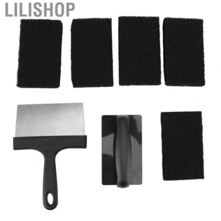 Lilishop BBQ Grill Cleaner Set  Barbecue Grill Griddle Cleaning Kit   Brush  for Restaurant  for Kitchen 