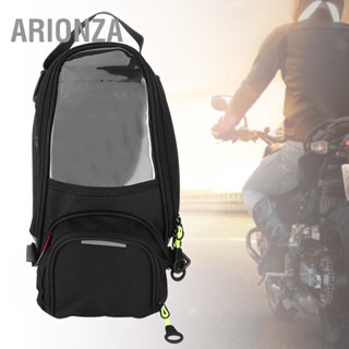  ARIONZA กระเป๋าติดถังน้ำมันกันน้ำ Magnet Navigation Saddlebag กระเป๋าสะพายหลังรถจักรยานยนต์หน้าต่างโปร่งใสขนาดใหญ่