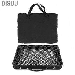 Disuu Iron Mesh Table  Stable Camping Portable Folding Table Arc Edging  Slip  for Fishing