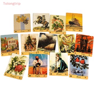 Tolongtrip&gt; โปสการ์ด รูปไพ่ทาโรต์ Grannys Lenormand Oracle สําหรับครอบครัว