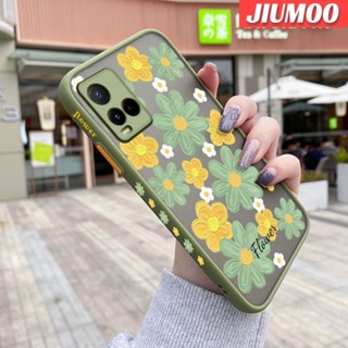 เคสโทรศัพท์มือถือ ซิลิโคน บาง กันกระแทก ลายภาพวาดสีน้ํามัน รูปดอกไม้ สีสดใส แฟชั่น สําหรับ VIVO Y21 2021 Y21G Y33s Y21s Y21e Y21a Y21t T1x 4G