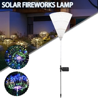 LED Solar Firework Fairy Lights Outdoor Waterproof Path Garden Landscape Light