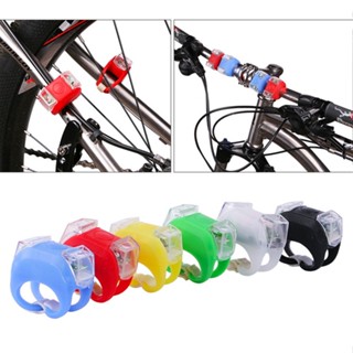 ไฟ LED ติดจักรยาน แบบซิลิโคน Bicycle Safety Lamp Lifetime LED (ชุดละ2อัน)