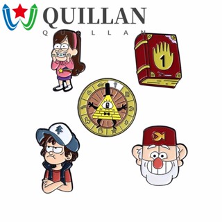 Quillan เข็มกลัด ลายการ์ตูนอนิเมะ Gravity Falls น่ารัก สร้างสรรค์ เครื่องประดับ สําหรับผู้หญิง