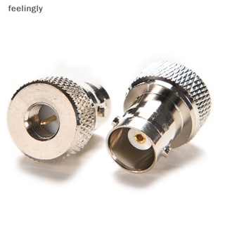 {FEEL} อะแดปเตอร์แจ็คเชื่อมต่อนิกเกิล BNC Female Jack To SMA Male Plug Coax