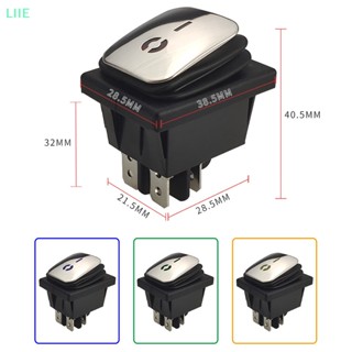 Li KCD4 สวิตช์อุปกรณ์ไฟฟ้า สเตนเลส กันน้ํา พร้อมไฟ LED IE