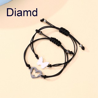 Diamd ชุดสร้อยข้อมือ ลายผีเสื้อ สําหรับแม่ และลูกสาว 2 ชิ้น ต่อชุด