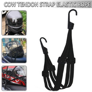 Motorcycle Helmet Luggage Strap Elastic Rope Bandage Binding Cord with Hooks