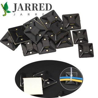 Jarred คลิปหนีบสายเคเบิ้ล 20X20 มม. สีดํา 100 ชิ้นสําหรับรถยนต์