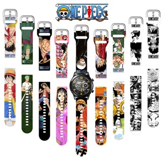 สายนาฬิกาข้อมือซิลิโคน พิมพ์ลายอนิเมะ One Piece Luffy Zoro สําหรับ realme Watch S Pro