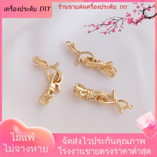 💖เครื่องประดับ DIY ขายส่ง💖สร้อยคอโซ่ ชุบทอง 14k ประดับไข่มุก รูปผีเสื้อ แฮนด์เมด DIY[หัวเข็มขัดเชื่อมต่อ/สร้อยคอ/สร้อยข้อมือ/กําไลข้อมือ]