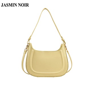 Jasmin NOIR กระเป๋าถือ กระเป๋าสะพายข้าง หนัง PU เรียบง่าย สําหรับผู้หญิง