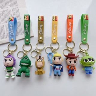 พวงกุญแจ Toy Story Woody Buzz Lightyear Alien Lotso Rex Bulleye Bo Peep