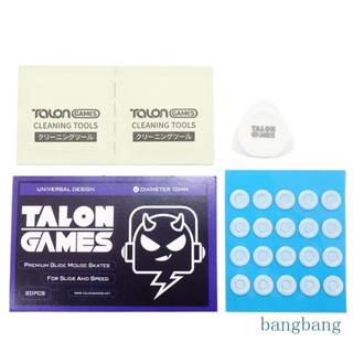 Bang TALONGAMES แผ่นรองเมาส์ ทรงกลม ขอบโค้ง ลายจุด DIY 20 ชิ้น