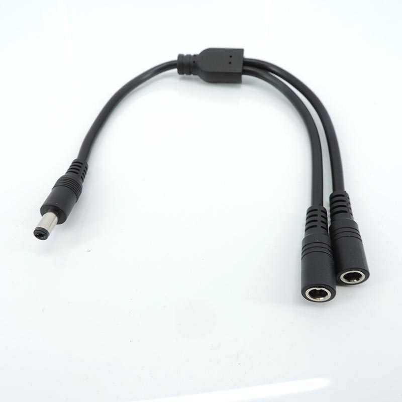 10a 18awg 19V 24V 12v 2 ทาง DC 1 ชาย 2 ชายหญิง Splitter connector แหล่งจ่ายไฟอะแดปเตอร์สาย 5.5x2.1 มม.ปลั๊ก THH1 - รูปที่ 4