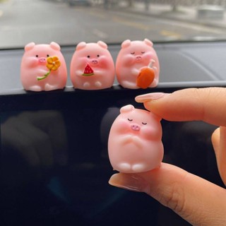 Cute Greedy Pig Car Decoration Cute Super Cute Car Interior Decoration Dashboard Display Mini Piggy Ornaments 6wAz