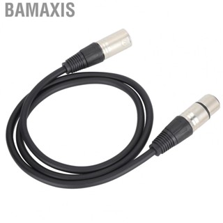 Bamaxis 3Pin XLR Male To XLR Female Mixer Cable  Durable Reduce Interference PVC + Aluminum Alloy Microphone Cable  for Live  for Studio Recor