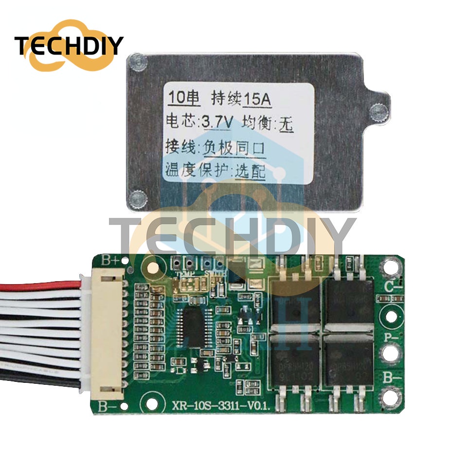 Bms บอร์ดชาร์จแบตเตอรี่ลิเธียมไอออน ลิเธียมไอออน ลิเธียมโพลิเมอร์ 18650 10S 36V 15A สําหรับสกูตเตอร์ Ebike Escooter
