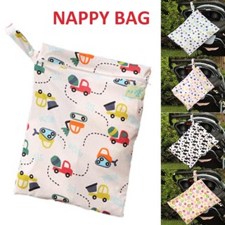 New Waterproof Baby Cloth Diaper Nappy Pouch Reusable Zip Infant Wet Dry Bag